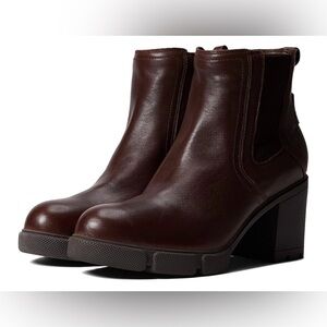 NATURALIZER MINDY CHOCOLATE Brown Leather Ankle Boots Women’s US Size 8 1/2 NIB